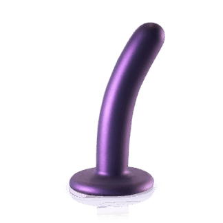 Zachte Silikon G-Spot Dildo - 5'' / 12 cm - Metallic Paars