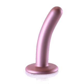 Smooth Silicone G-Spot Dildo - 5'' / 12 cm - Roségoud
