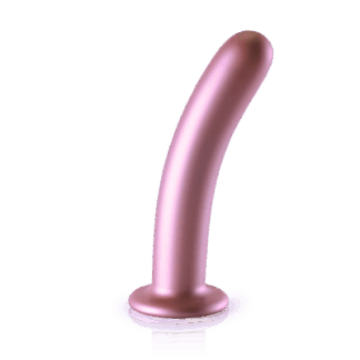 Zachte Silicone G-Spot Dildo - 7'' / 17 cm - Roségoud