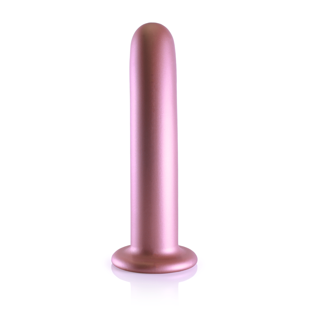 Zachte Silicone G-Spot Dildo - 7'' / 17 cm - Roségoud - Afbeelding 4