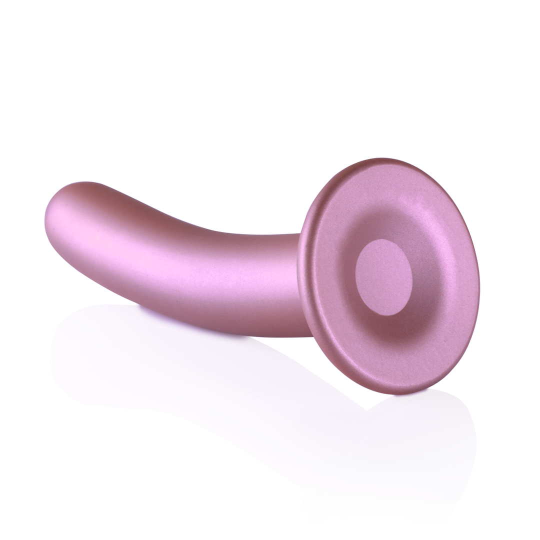 Zachte Silicone G-Spot Dildo - 7'' / 17 cm - Roségoud - Afbeelding 5