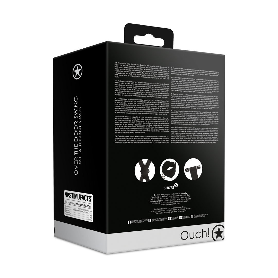 Over de Deur Bondage Kruis - Zwart - Afbeelding 3