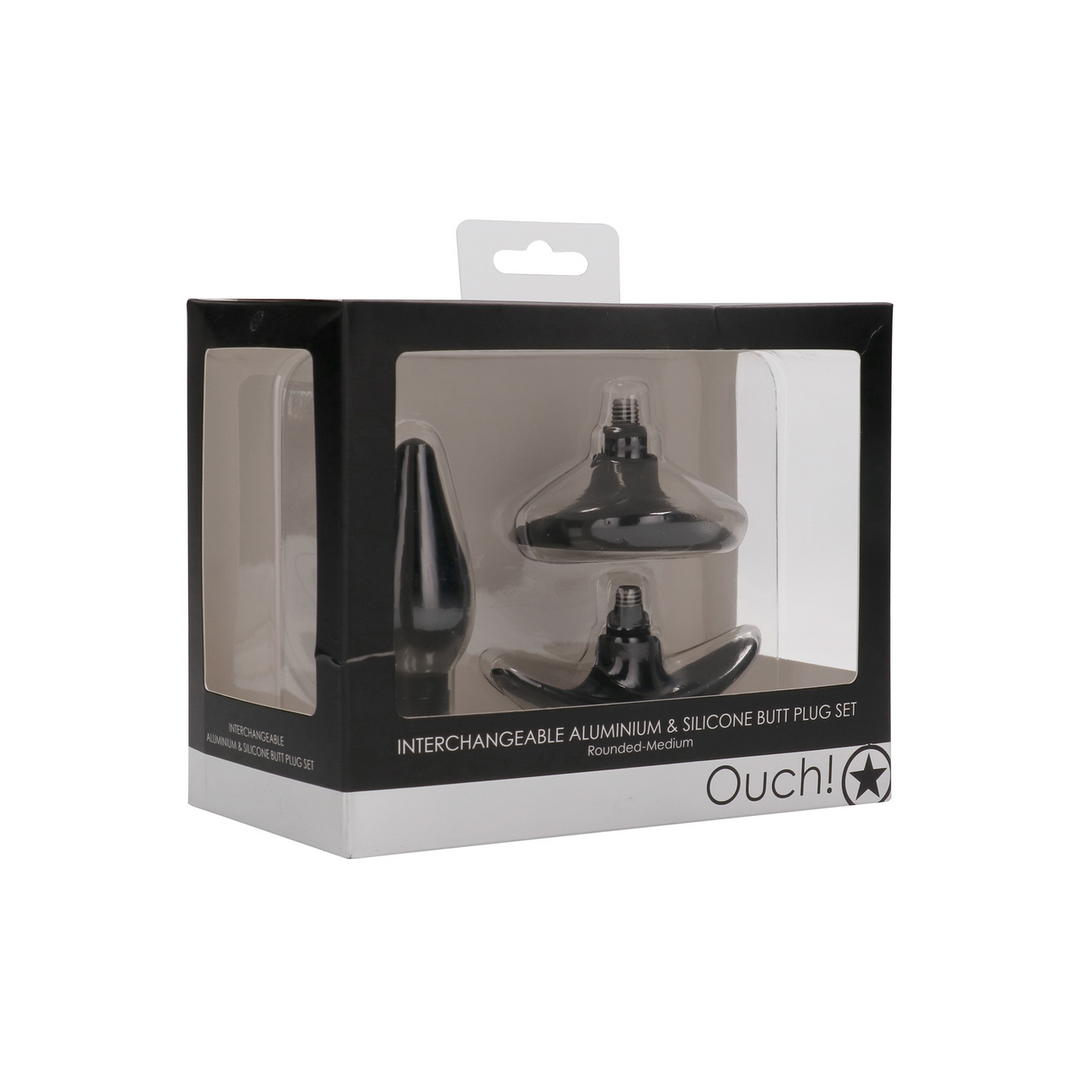 Interchangeable Butt Plug Set - Rounded - Medium - Afbeelding 2