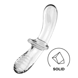 Dubbele Crystal - Glazen Dildo - Transparant
