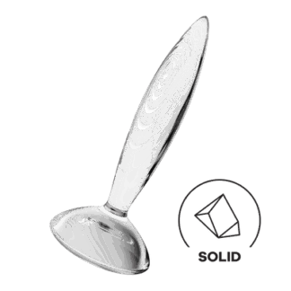 Sprankelend Kristal - Glazen Dildo - Transparant