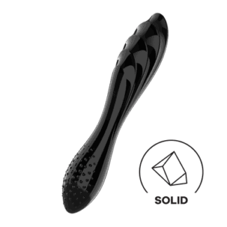 Dazzling Crystal 1 - Glazen Dildo - Zwart