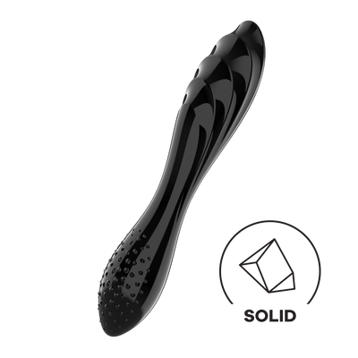 Dazzling Crystal 1 - Glazen Dildo - Zwart