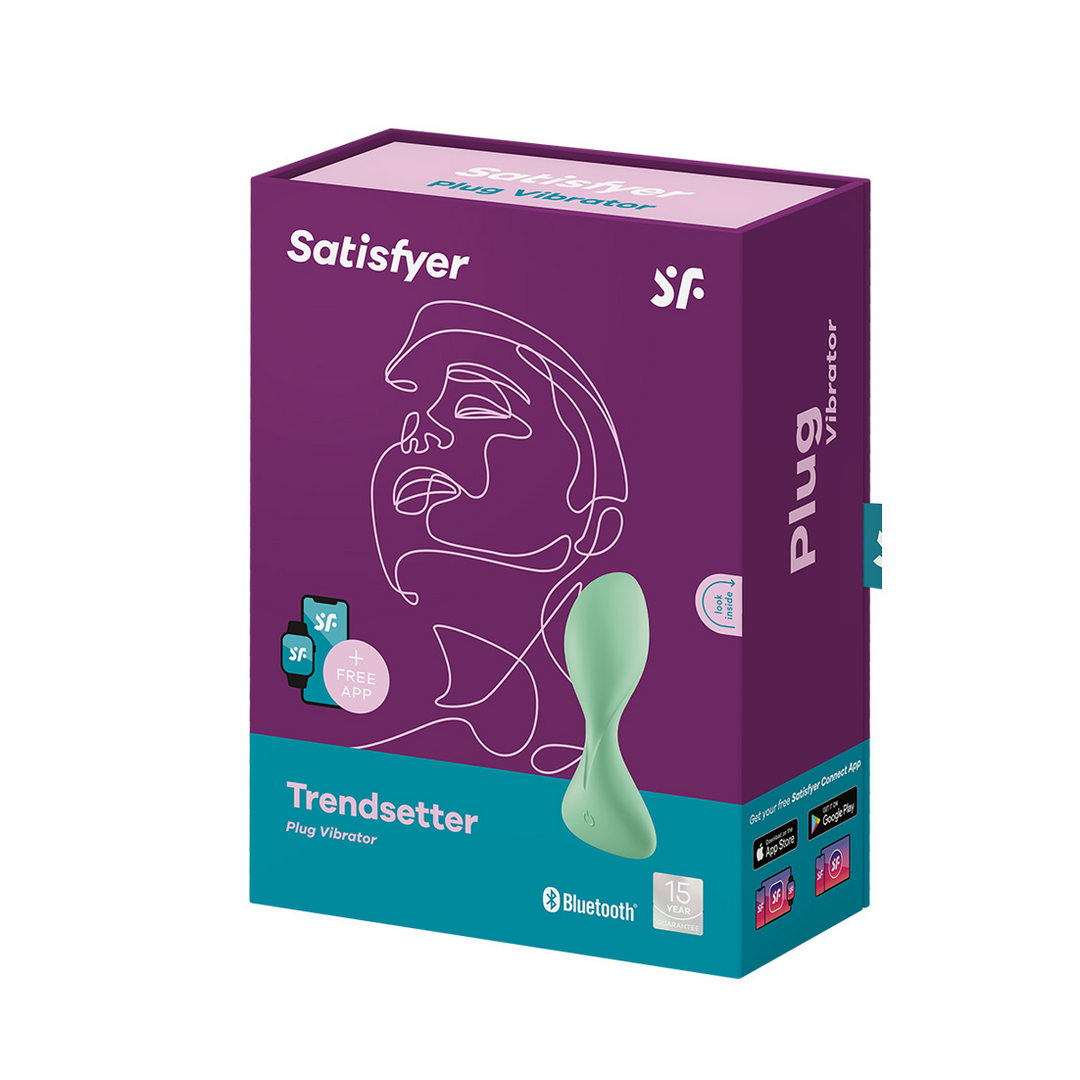 Trendsetter - Vibrerende Butt Plug - Lichtgroen - Afbeelding 2