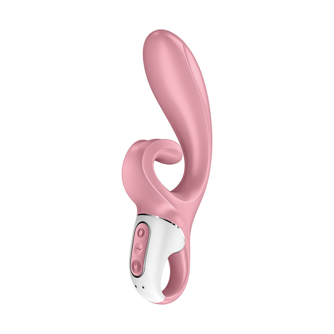 Hug Me - Rabbit Vibrator met Tongue Tip voor Clitoris Stimulatie - Roze - Afbeelding 6