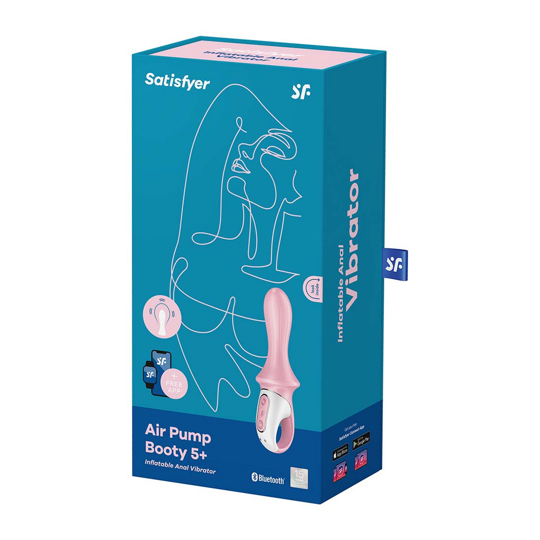 Luchtpomp Booty 5 - Opblaasbare Butt Plug - Rood - Afbeelding 2