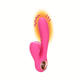 Tongue Flickering en Heating Rabbit Vibrator - Exuberant Pink