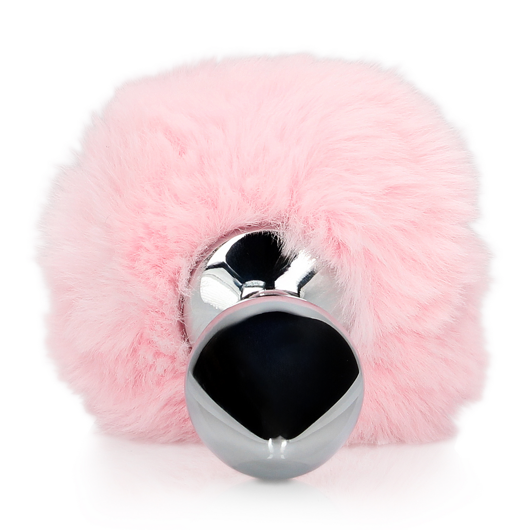 Konijnenstaart met metalen buttplug - Afbeelding 4