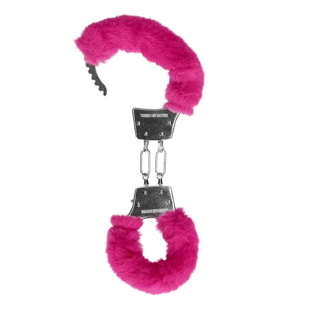 Pluche Metalen Handboeien - Roze - Afbeelding 5
