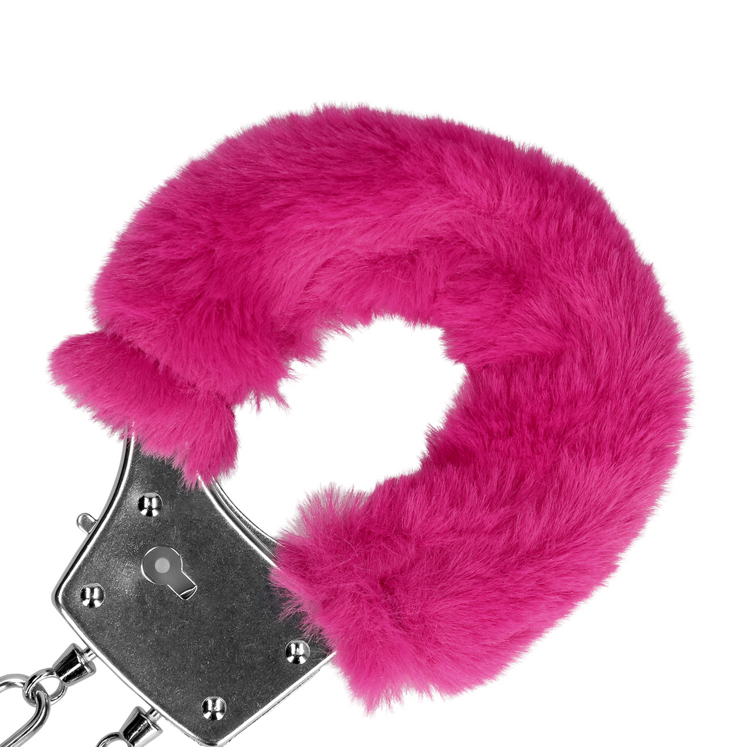Pluche Metalen Handboeien - Roze - Afbeelding 7