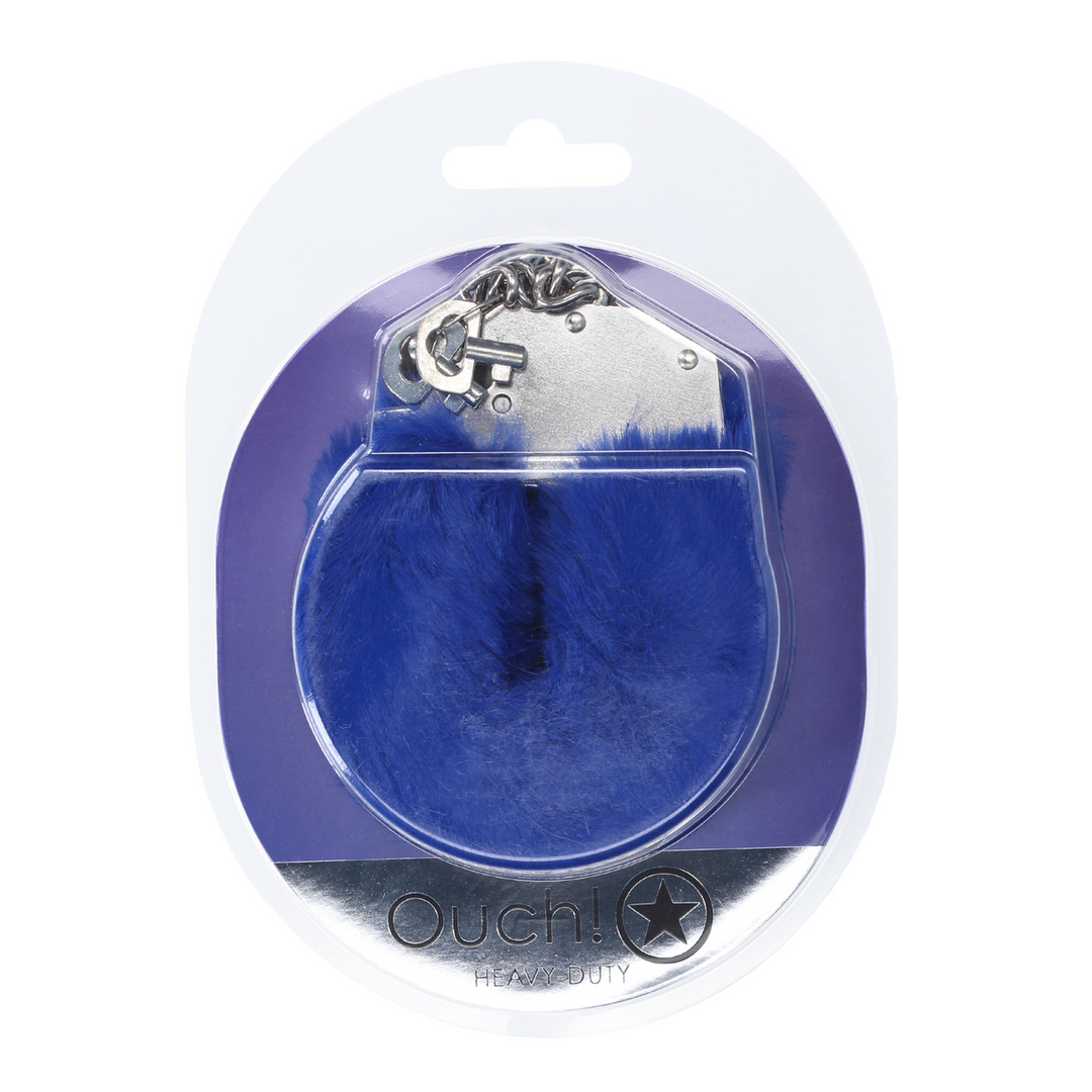 Zware Fluffy Handboeien - Marineblauw - Afbeelding 2