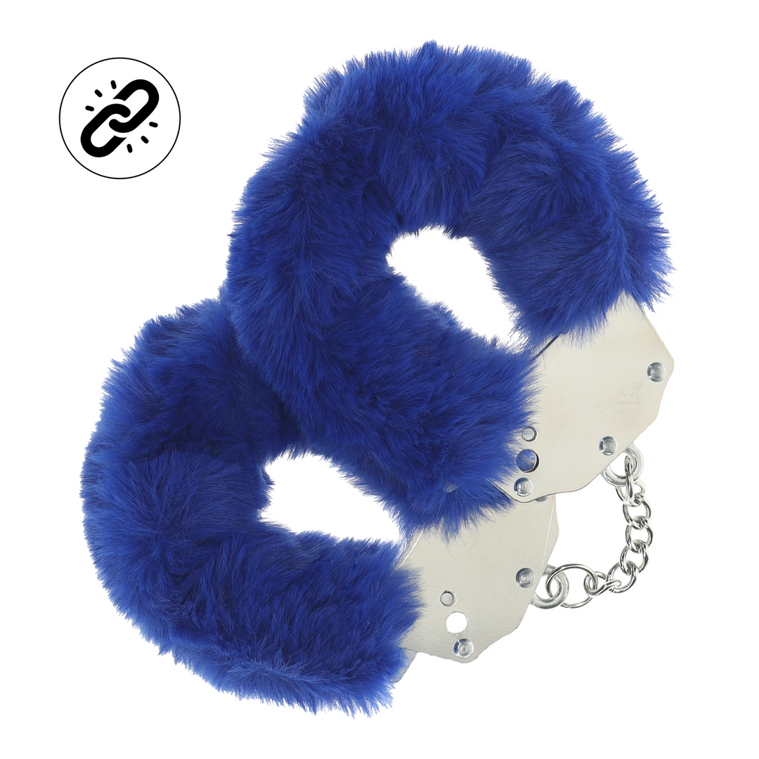 Zware Fluffy Handboeien - Marineblauw - Afbeelding 3