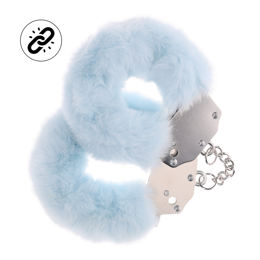 Zware Fluffy Handboeien - Poederblauw - Afbeelding 3