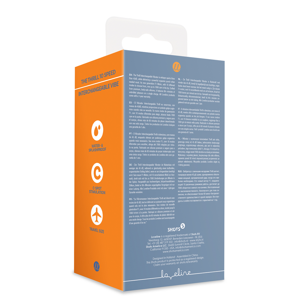 Thrill - Verwisselbare Vibrator - Blauw - Afbeelding 3