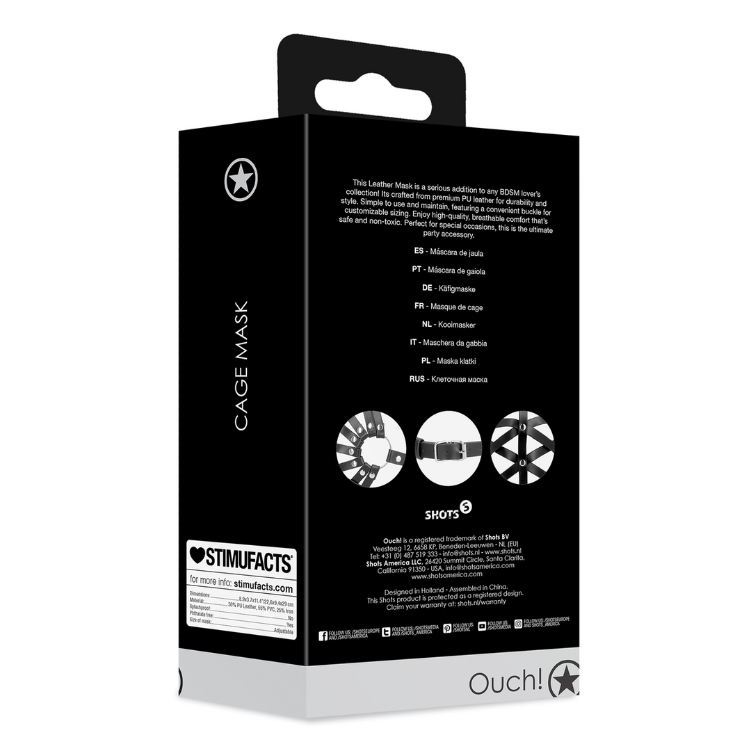 Cage Mask - Zwart - Afbeelding 4