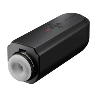 Solace - App-gestuurde Automatische Duwende Mannenmasturbator - Zwart