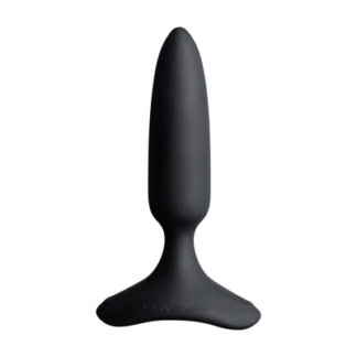 Hush 2 - App-bestuurde Vibrerende Buttplug - 1 / 2,5 cm - Zwart