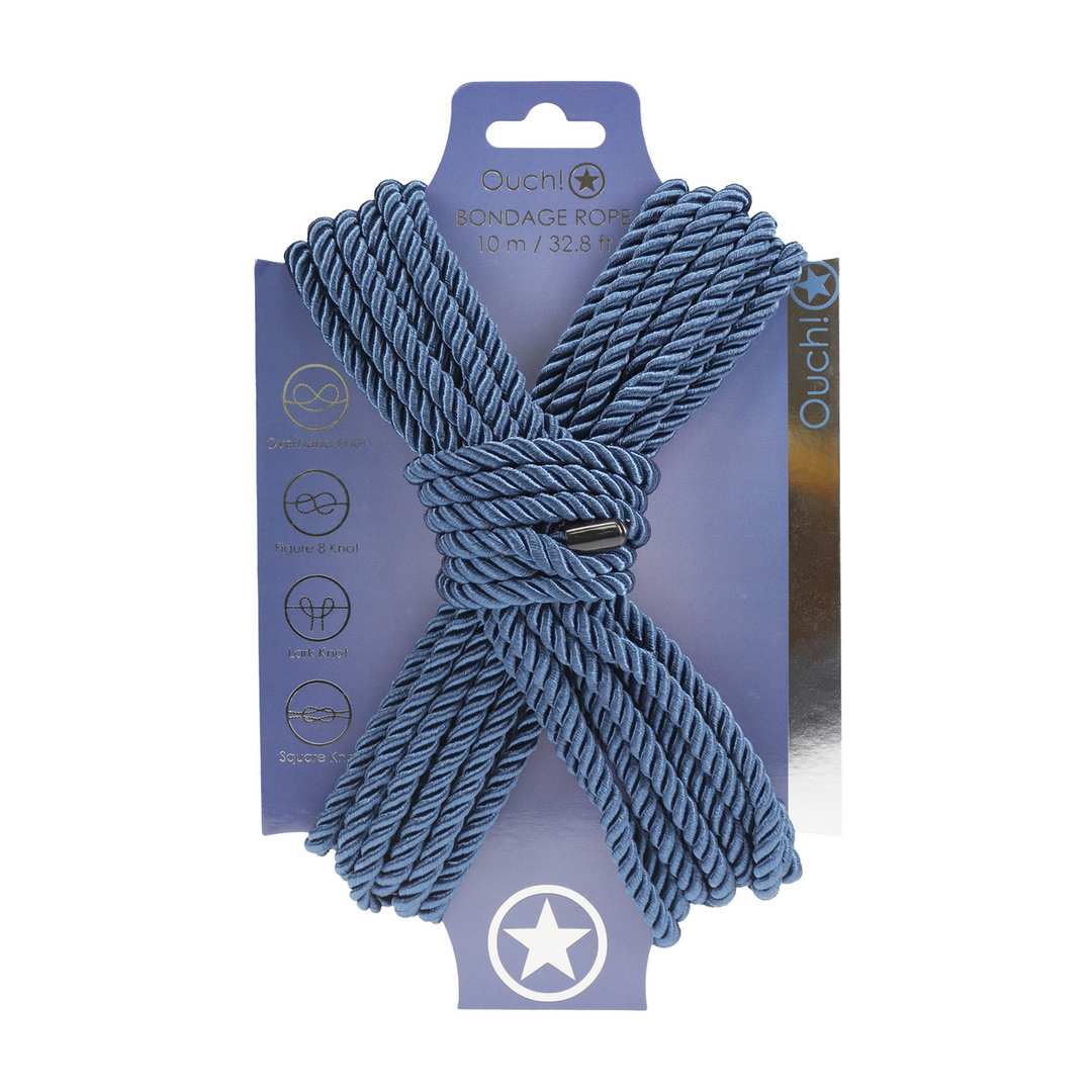 Polyester Bondage Touw - 10 m - Marineblauw - Afbeelding 3