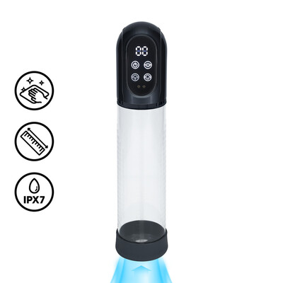 Engage - Automatische Waterdichte Penis Pomp en Masturbator - Gun Metal