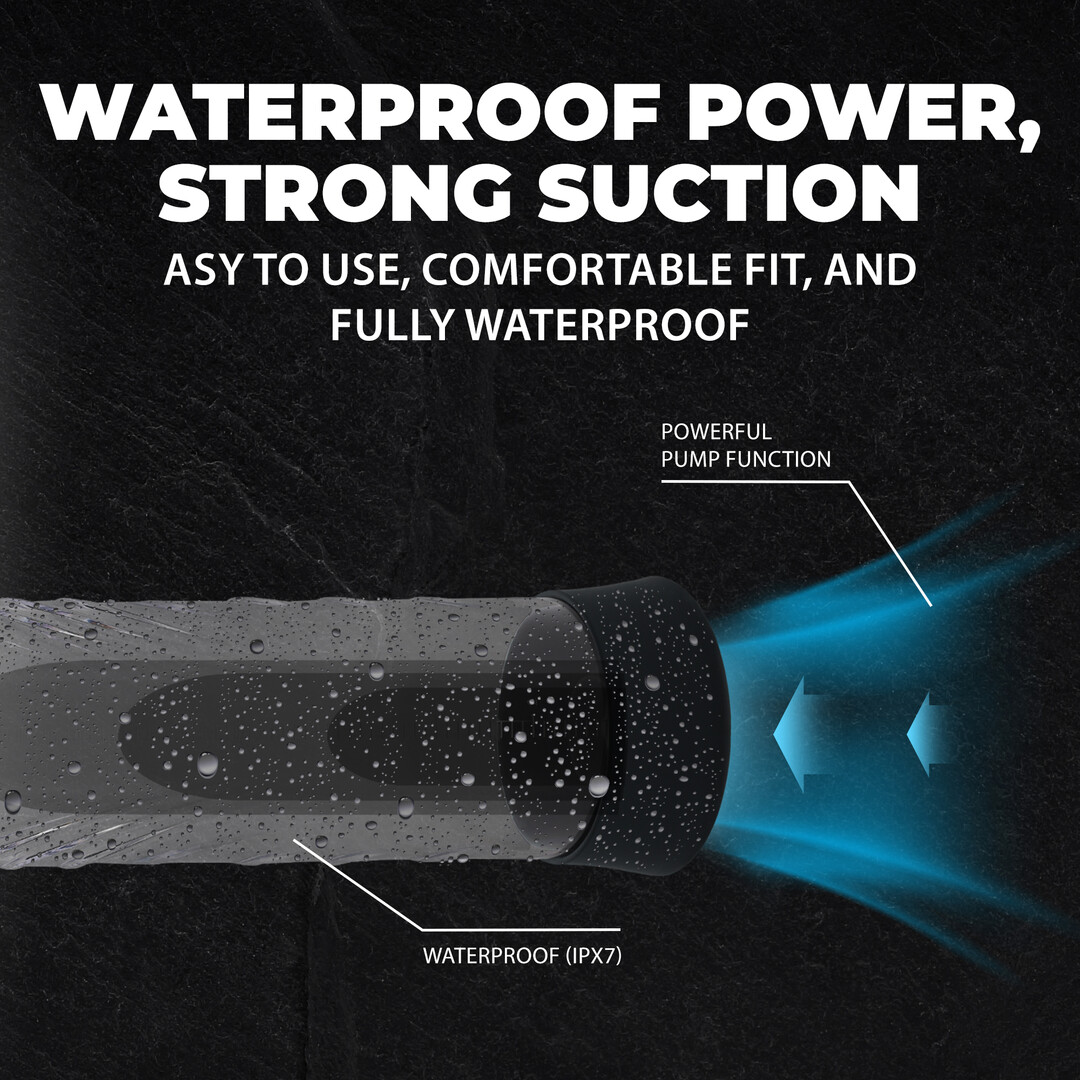 CyberPulse - Automatische Waterdichte Penis Pomp - Zwart - Afbeelding 5