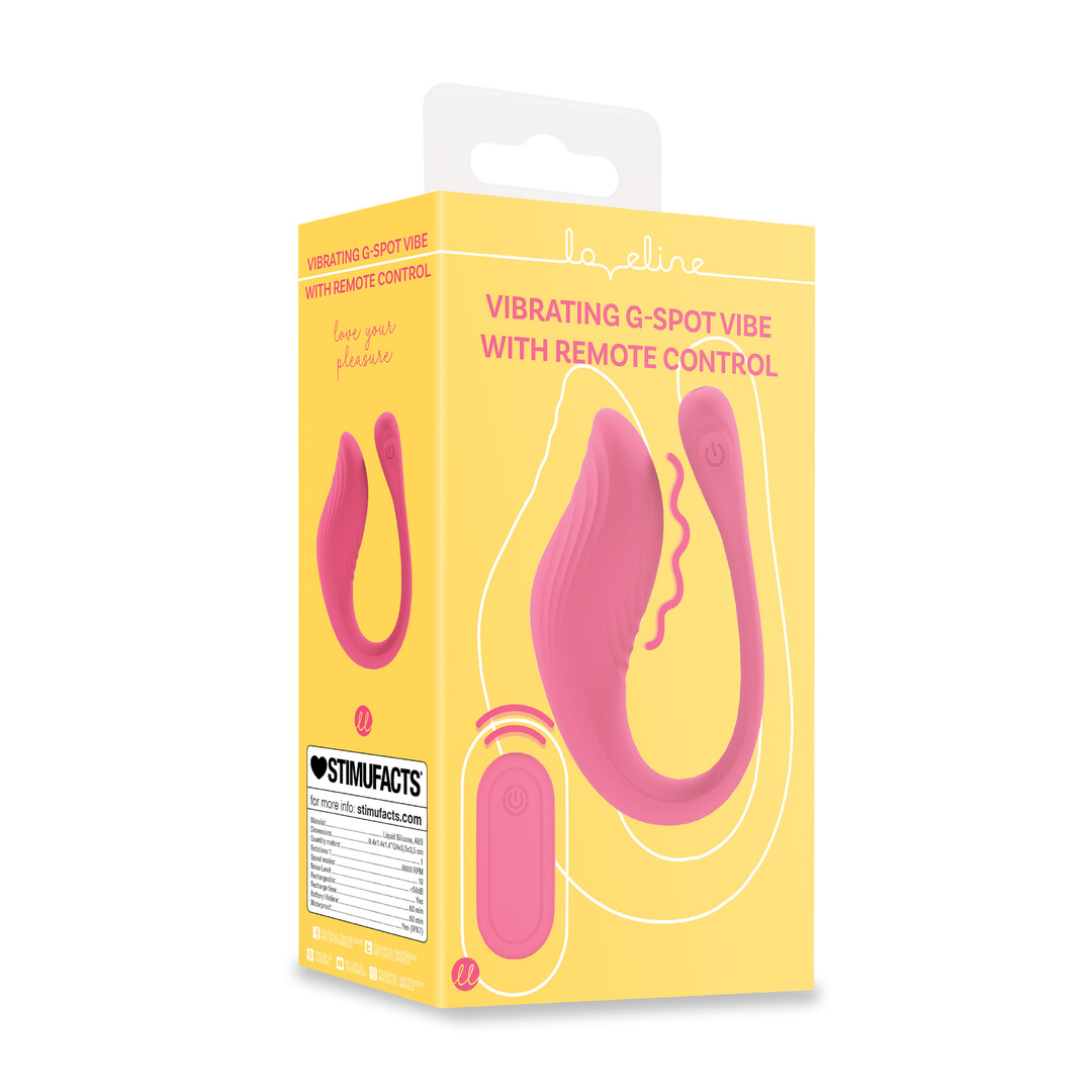 Vibrerende G-Spot Vibe met Afstandsbediening - Roze - Afbeelding 2