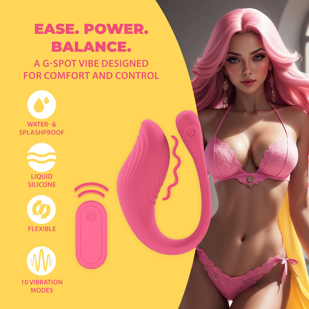 Vibrerende G-Spot Vibe met Afstandsbediening - Roze - Afbeelding 5