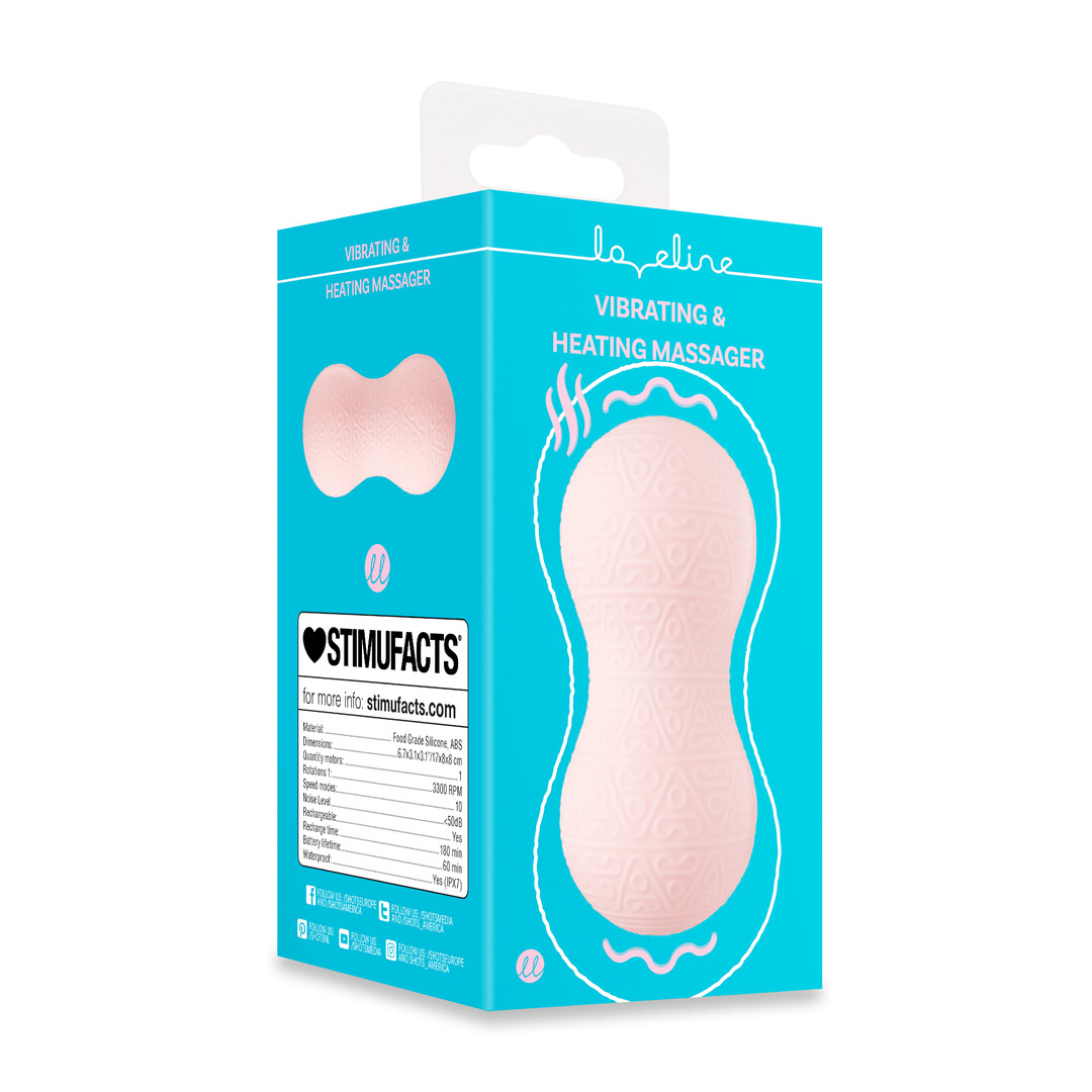Vibrerende en verwarmende massager - Roze - Afbeelding 2