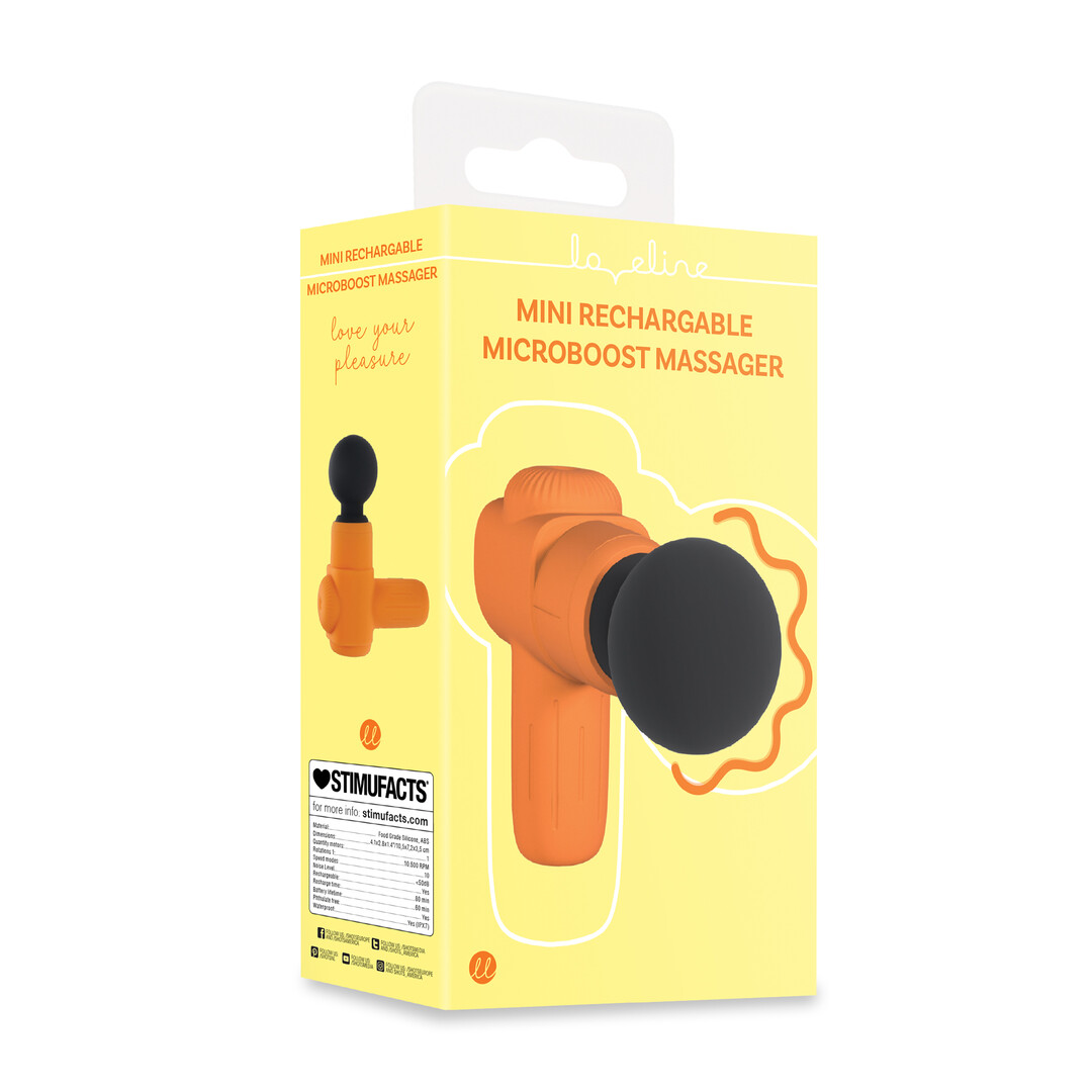 Mini Oplaadbare Microboost Massager - Oranje - Afbeelding 2