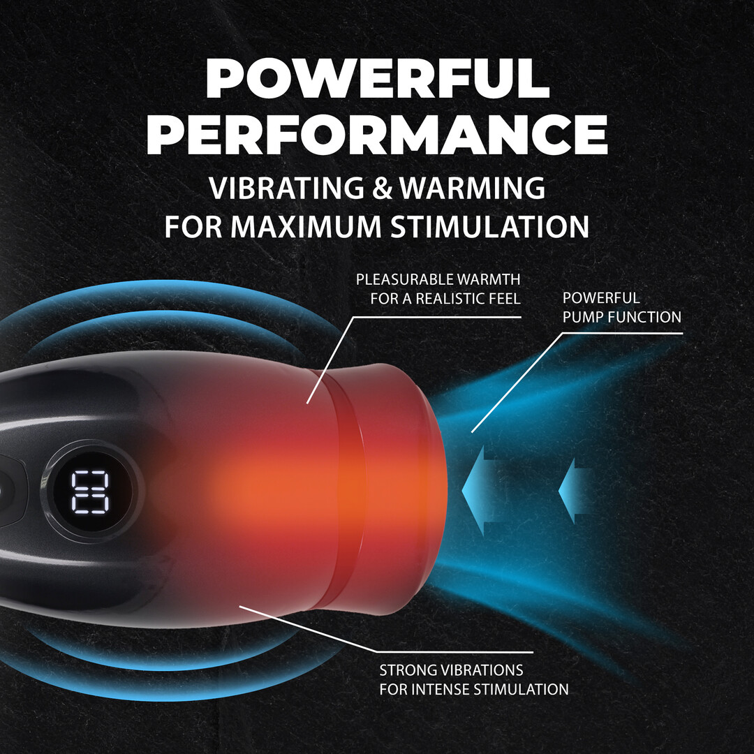 Virtuo - Suction and Vibration Masturbator Pump with Phone Attachment - Gun Metal - Afbeelding 6