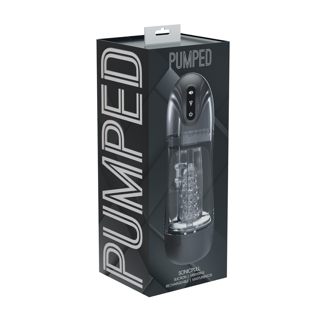 SonicPull - Suction and Vibration Masturbator Pump - Multimedia Enhanced - Gun Metal - Afbeelding 2