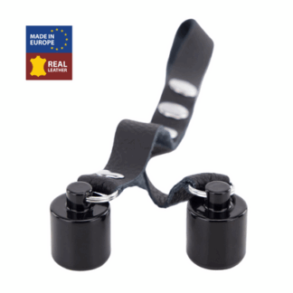 Leren Ballenrek Gewichten 2 x 50 gr - Zwart