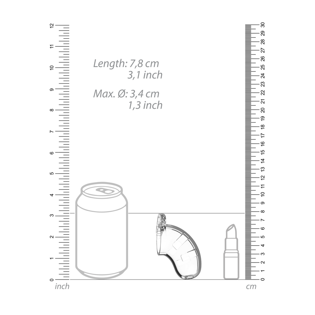 Model 13 Chastity Cock Cage - 2,5 / 6,5 cm - Afbeelding 7