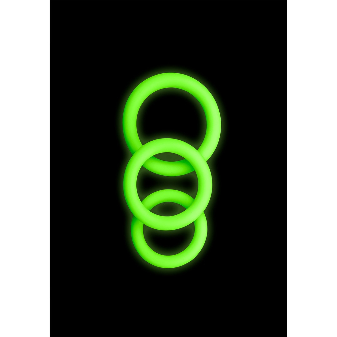 Cockring Set - Glow in the Dark - 3 Stuks - Afbeelding 6