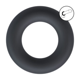 Vloeibare Silicoenen Cockring - L - Zwart