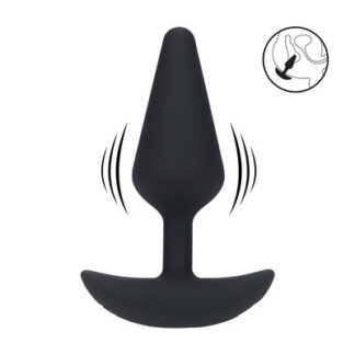 Classic Vibrerende Silicone Anale Plug - M - Zwart