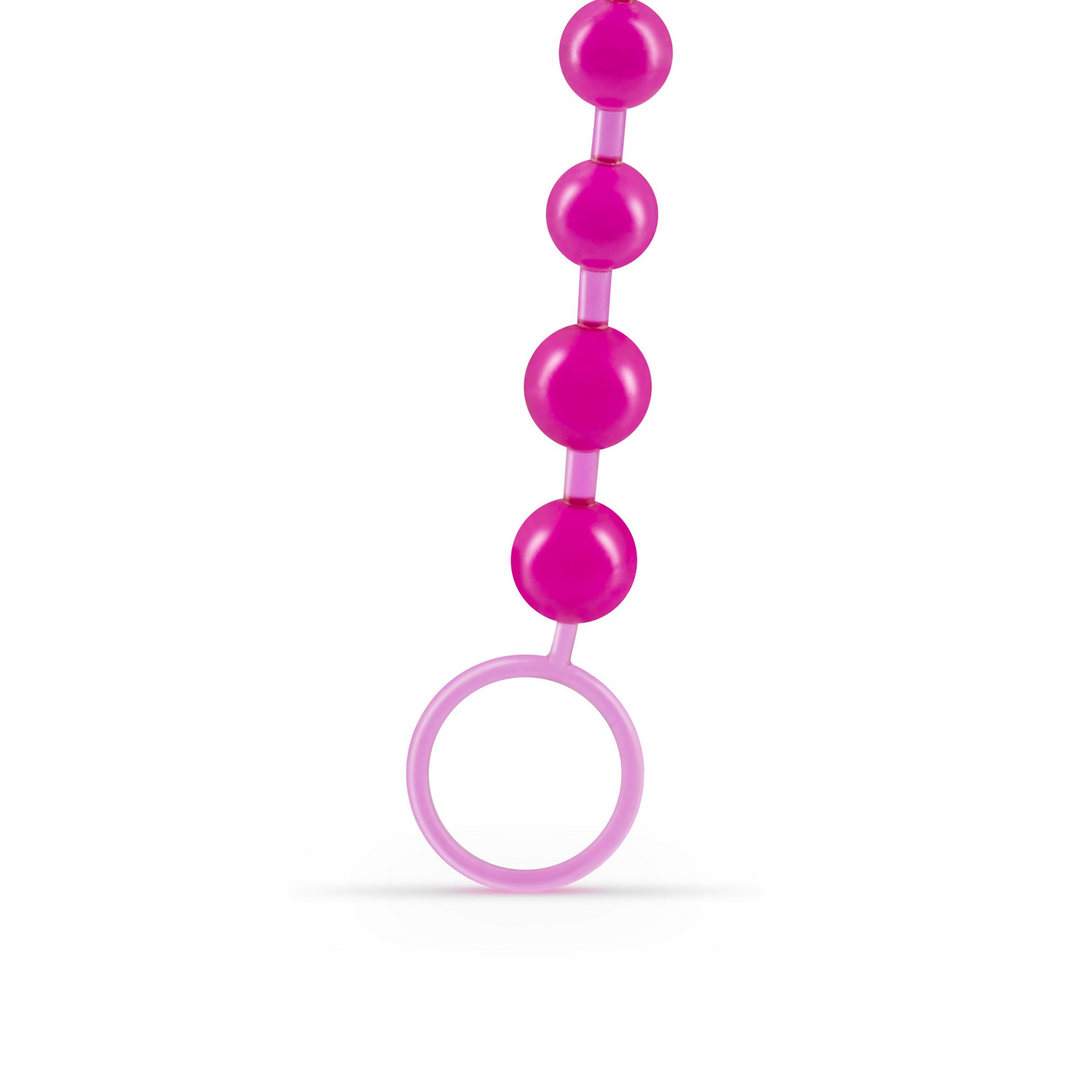 Basis Anale Kralen - 10 Kralen Ketting - Roze - Afbeelding 4