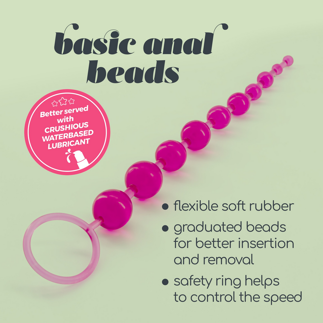 Basis Anale Kralen - 10 Kralen Ketting - Roze - Afbeelding 6
