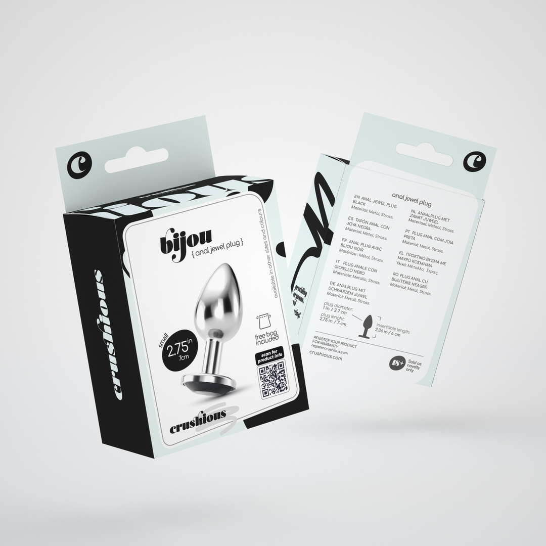 Bijou - Anale Sieraad Plug - Klein - Zwart - Afbeelding 2