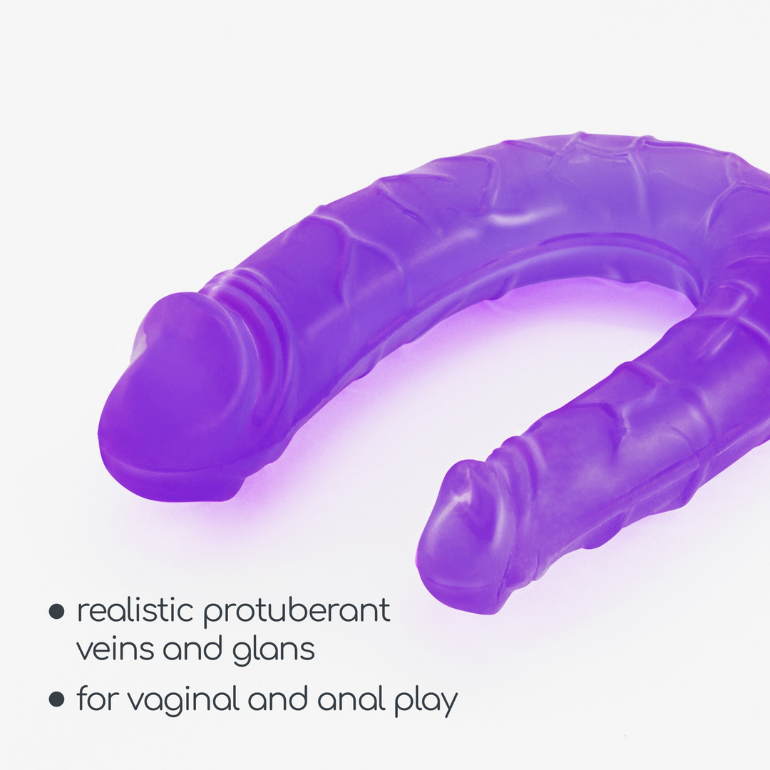 Deep Diver - Double Dildo with Anal Lubricant - 1.7 fl oz / 50 ml - Purple - Afbeelding 6