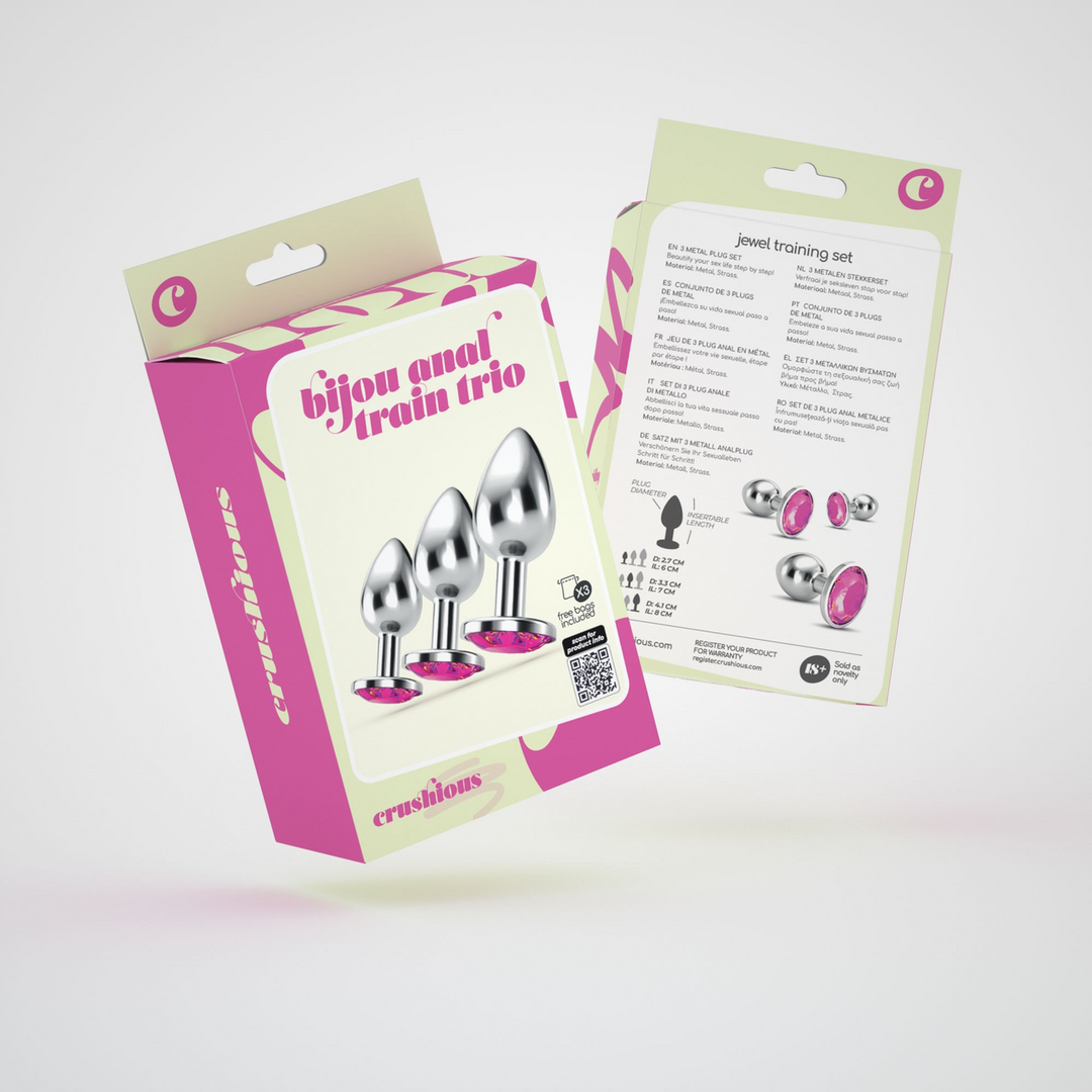 Bijou - Anal Train Trio - 3 Jewel Plugs - Roze - Afbeelding 2