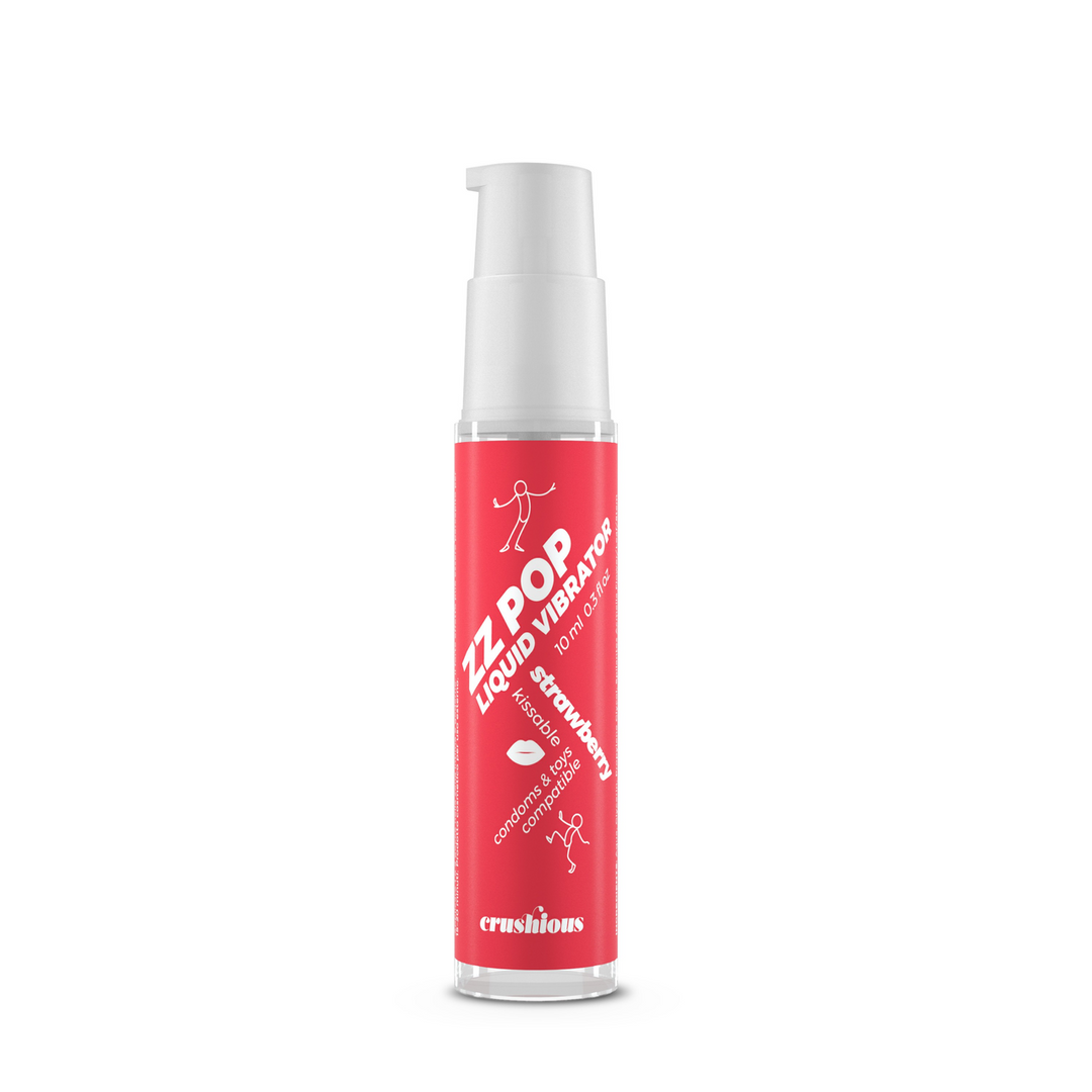 ZZ Pop - Kussbare Vloeibare Vibrator - Aardbei - 0,3 fl oz / 10 ml - Afbeelding 2