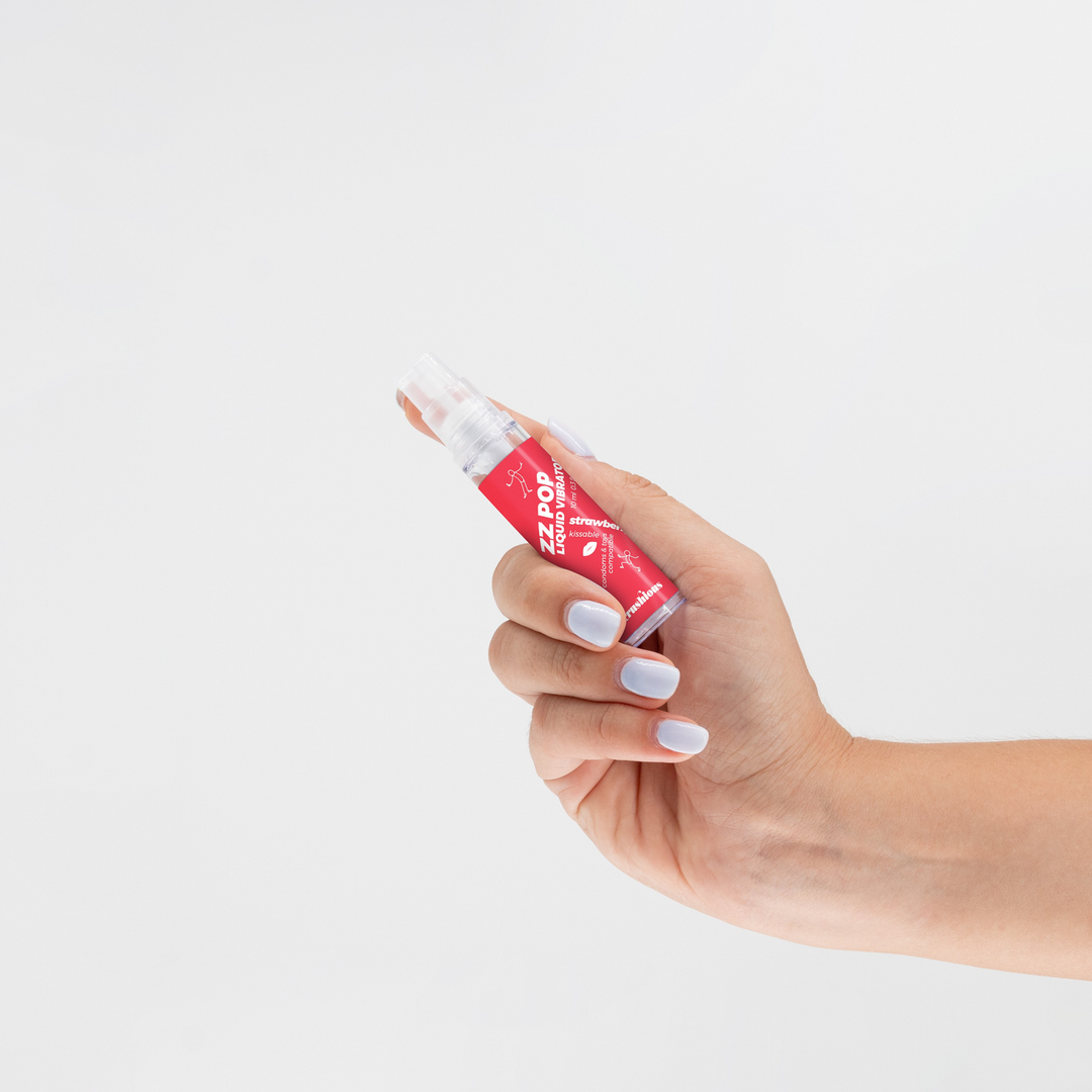 ZZ Pop - Kussbare Vloeibare Vibrator - Aardbei - 0,3 fl oz / 10 ml - Afbeelding 4