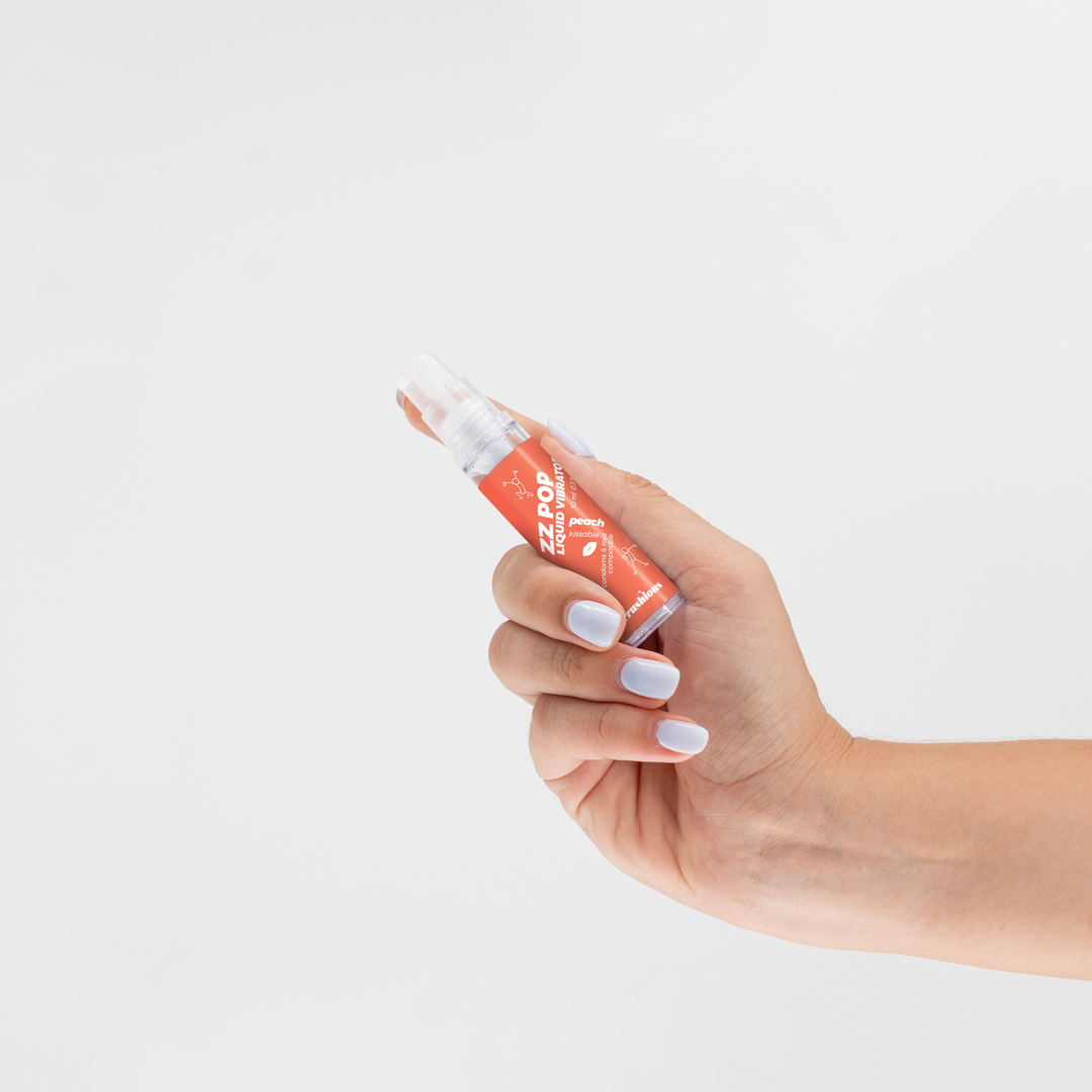 ZZ Pop - Kussbare Vloeibare Vibrator - Perzik - 0,3 fl oz / 10 ml - Afbeelding 4