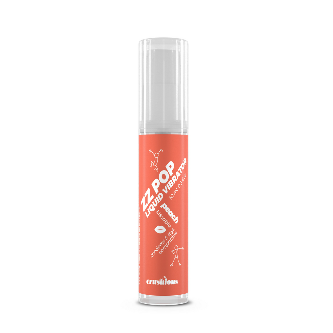 ZZ Pop - Kussbare Vloeibare Vibrator - Perzik - 0,3 fl oz / 10 ml - Afbeelding 5