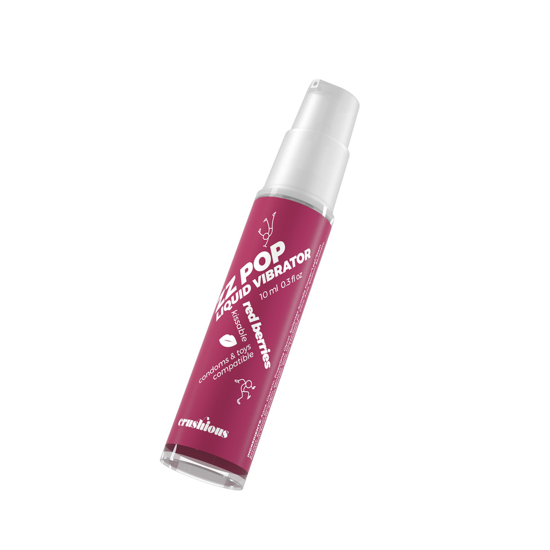 ZZ Pop - Kussbare Vloeibare Vibrator - Rode Bessen - 0,3 fl oz / 10 ml - Afbeelding 3