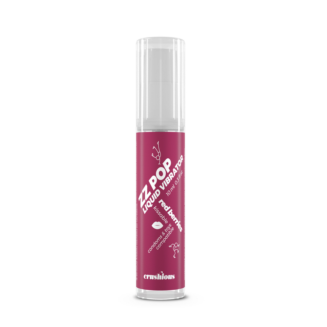 ZZ Pop - Kussbare Vloeibare Vibrator - Rode Bessen - 0,3 fl oz / 10 ml - Afbeelding 5